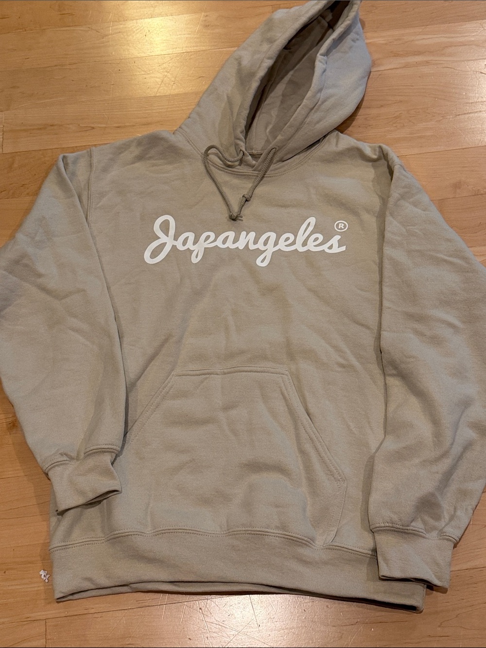 Japangeles Hooded Sweatshirt in Light Khaki